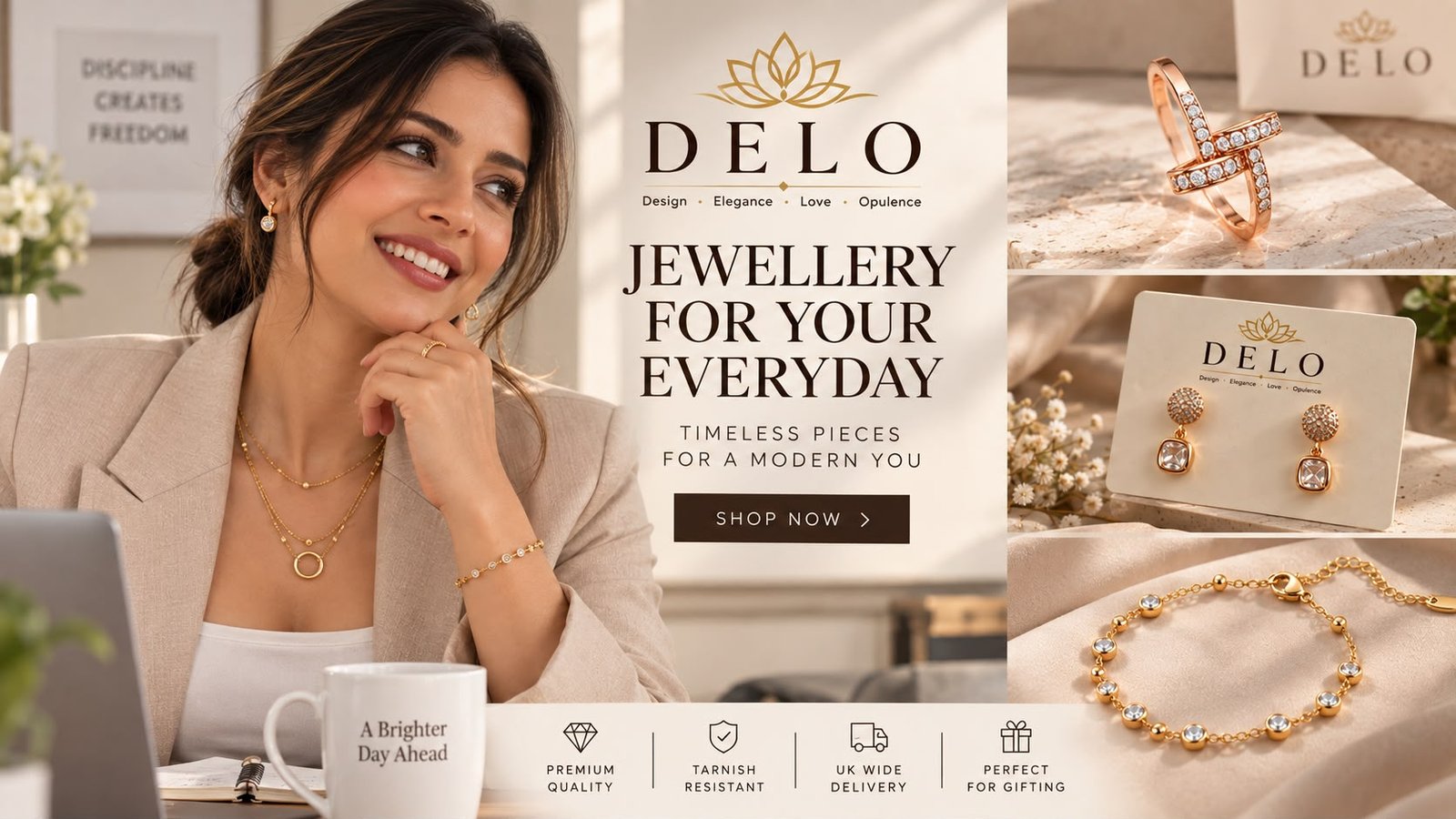 DELO jewellery for your everyday. Timeless pieces for a modern you. Shop now.