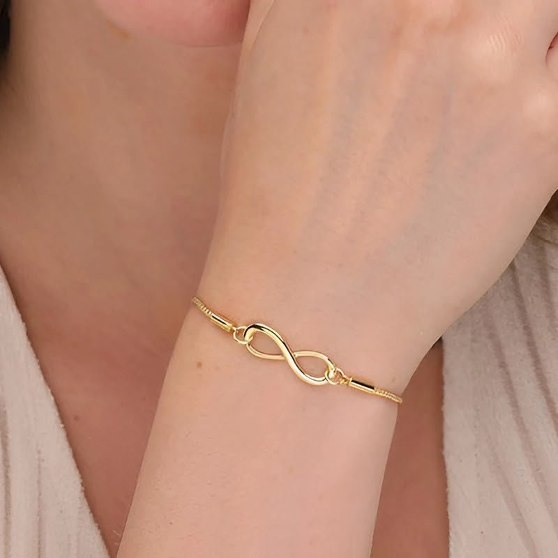 Golden infinity bracelet from DELO