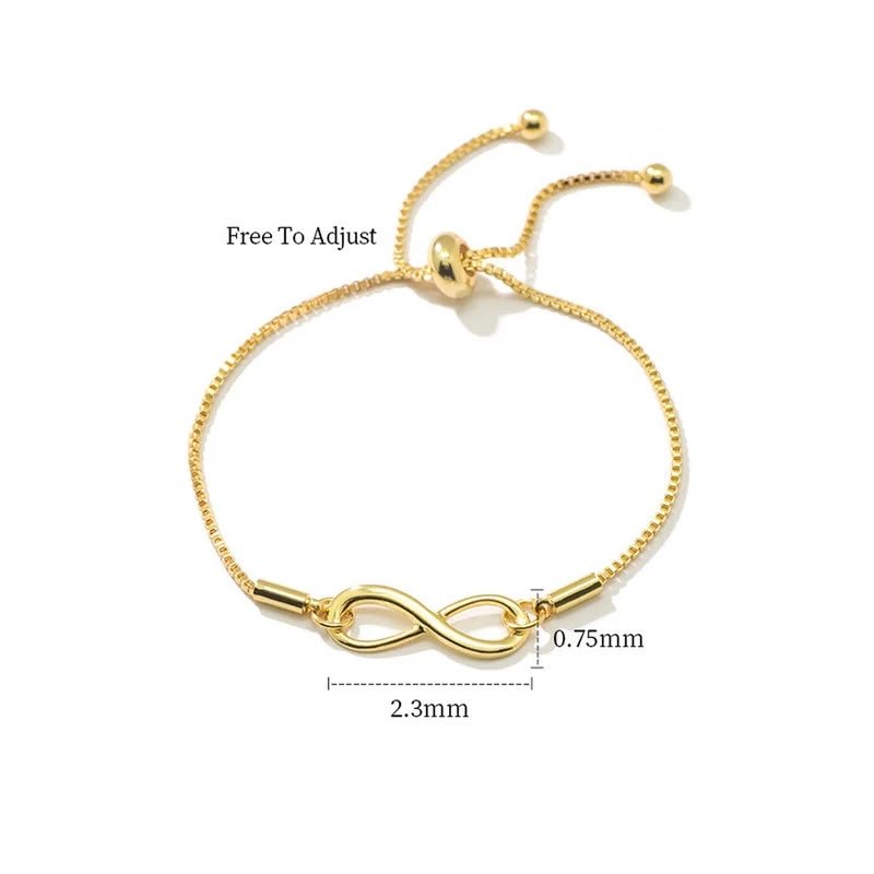 Golden Infinity Bracelet alternate view 3