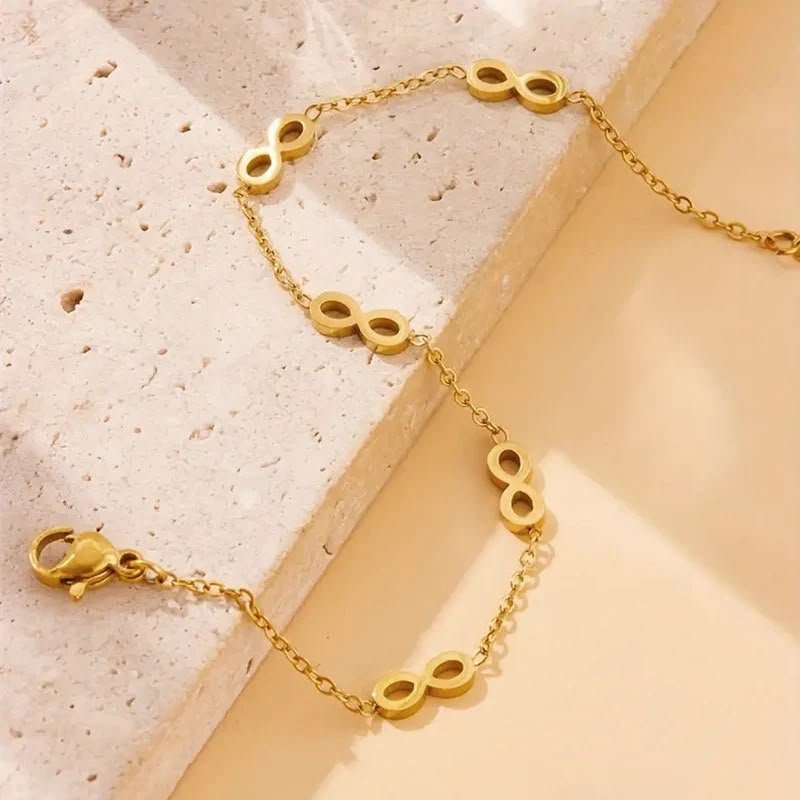 Golden Infinity Station Bracelet alternate view 3