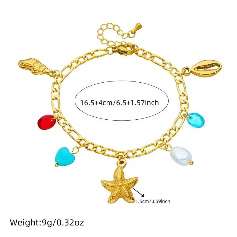 Golden Seaside Charm Bracelet alternate view 3